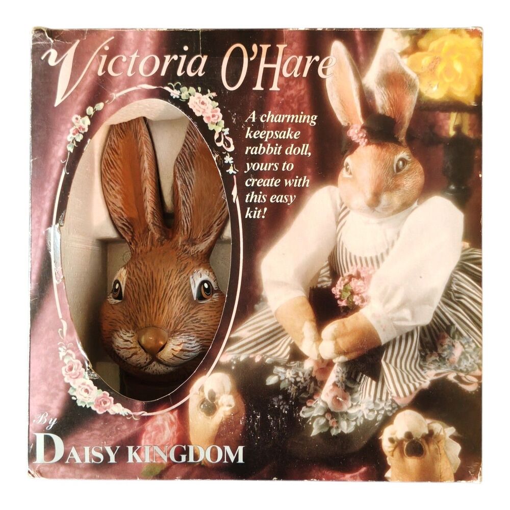 Daisy Kingdom Victoria O’Hare Bunny Rabbit Doll Craft Kit NEW Vintage